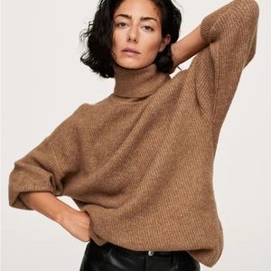 Mango Oversize Knit Sweater (Brown)